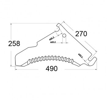 Ladewagenmesser p. f. Bergmann B021011           