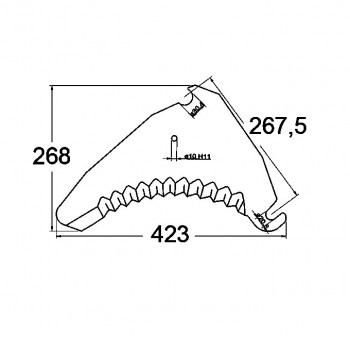 Ladewagenmesser p. f. Krone XL, XXL 333786.0