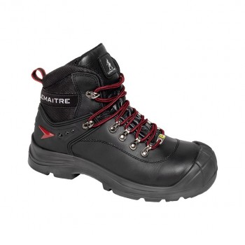 Sicherheitsstiefel S3 "Slog Black", ESD, schwarz-rot           