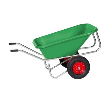 Zweirad-Schubkarre "PE 215-2", Kunststoff, grün           