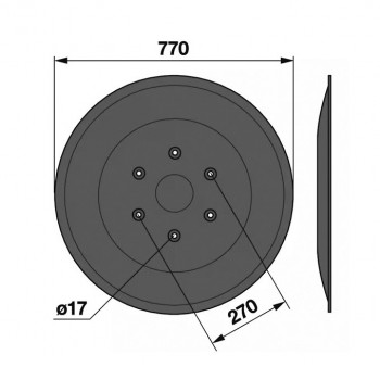 Gleitteller p.  f.  Deutz/Fahr VF 0656 7882,  1.1017.0105.701.0