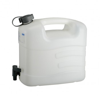 HDPE Wasserkanister 10 Liter,  mit Ablasshahn
