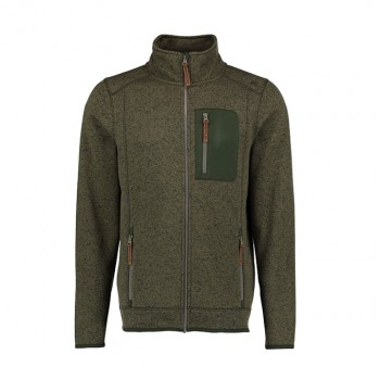 Strickfleece-Jacke, oliv, Gr. XXL           