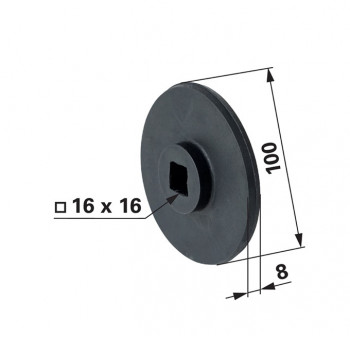 Sortierscheibe gerade p. f. Wühlmaus, 100 mm           