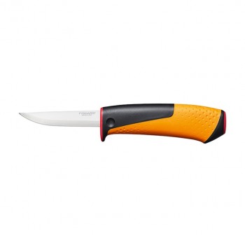 Handwerkermesser "Fiskars Pro" inkl.  Kunststoffköcher           