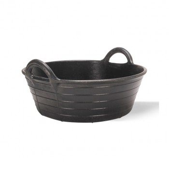 Gummischale, 20 Liter, Schwarz           