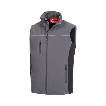 Softshellweste Motion Tex Light, Grau/Schwarz           