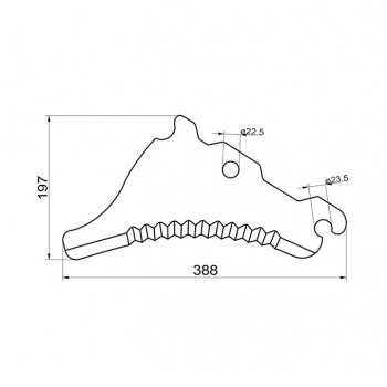 Rundballenmesser p. f. John Deere CC45488