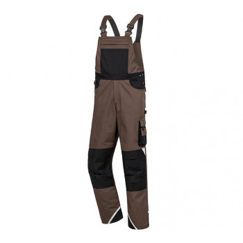 Latzhose Motion Tex Plus, Braun/Schwarz           