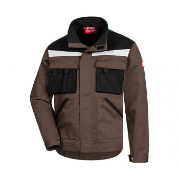 Arbeitsjacke Motion Tex Plus, Braun/Schwarz           