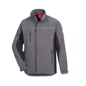 Softshelljacke Motion Tex Light, Grau/Schwarz           