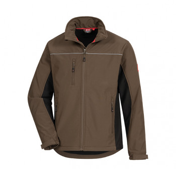 Softshelljacke Motion Tex Light, Braun/Schwarz           