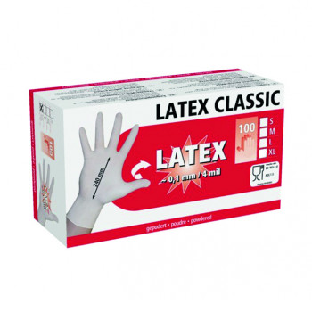 Einmalhandschuh "Latex", gepudert, Gr. M           