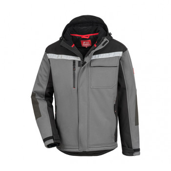 Winter-Softshelljacke Motion Tex Plus, Grau/Schwarz           