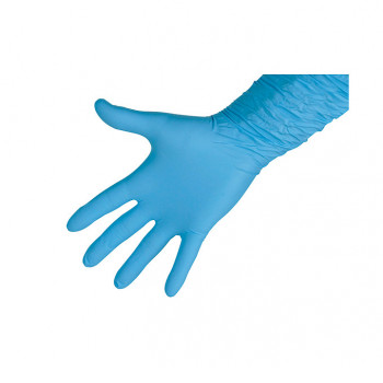 Einmalhandschuhe "Nitrile Profi", blau, 30 cm           