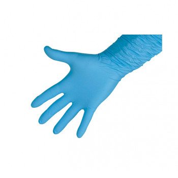 Einmalhandschuhe "Nitrile Profi", blau, 30 cm