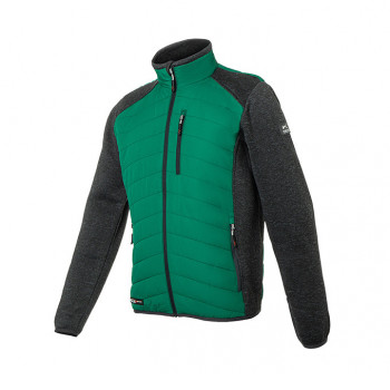 Strick-Steppjacke Pulse Tech, grün-schwarz           