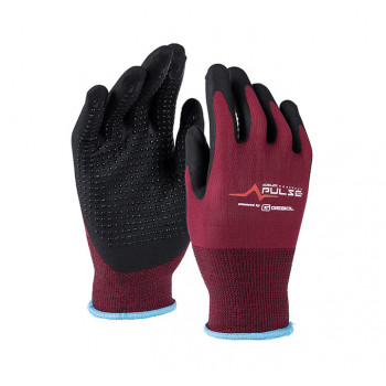 Damen-Handschuhe Multiflex Touch, bordeaux-rot           