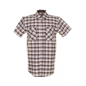 Arbeitshemd "Country", Stone kariert, 1/4 Arm, Gr. 45/46           