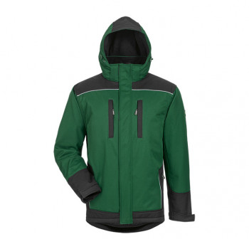 Winter-Softshelljacke Argos, Grün-Schwarz           