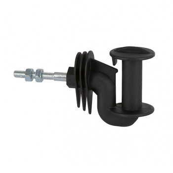 Band-Eckisolator "Cavallo" mit Gewinde M6 x 30 mm, schwarz           