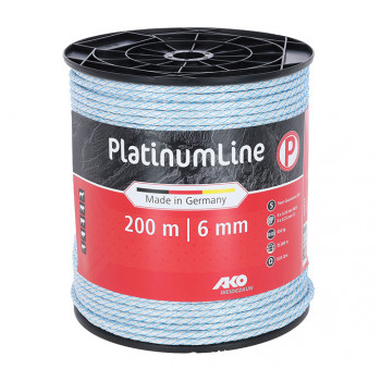 Elektroseil "PlatinumLIne", 6 mm, weiß-blau