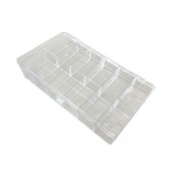 Sortimentskasten PS-Mini mit 12 Fächern, transparent           