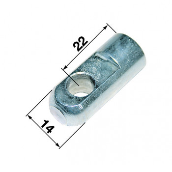 Lasche M8 mit Bohrung 8,1 mm            Lasche M8 mit Bohrung 8,1 mm