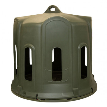 Heuglocke für Rundballen, 130 cm Ø, 135 cm hoch, 10 Fressplätze           