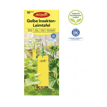 Gelbe Insekten-Leimtafeln, 10 x 25 cm           