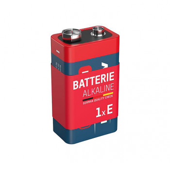 Red Alkaline Batterie 9V Block E / 6LR61           