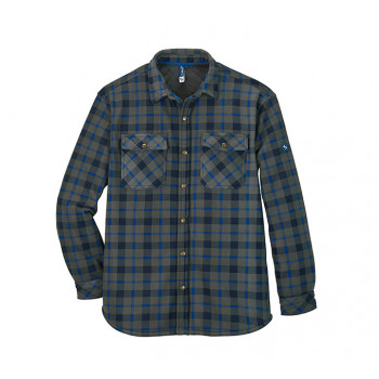 Thermohemd Teelin, grau-blau-kariert           