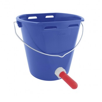 Kälbertränkeeimer, 9 Liter, blau           