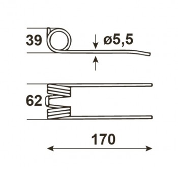 Pick-Up Zinken 5,5mm           