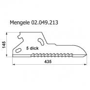 Ladewagenmesser p. f. Mengele 02.049.213           