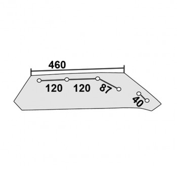 Wechselspitzenschar 18" p.f. Kverneland 073081, links           