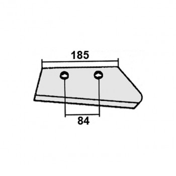 Düngereinlegerschar p. f. Kuhn / Huard 631103, links           