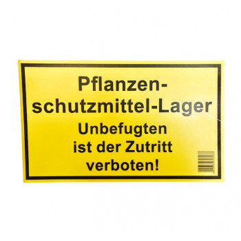 Warnschild "Pflanzenschutzmittel-Lager"           