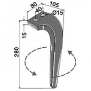 Kreiseleggenzinken p. f. Rabe RH-61-L = KG 26 , links