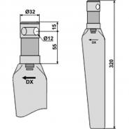 Kreiseleggenzinken p. f.  Niemeyer RH-32-R, rechts           