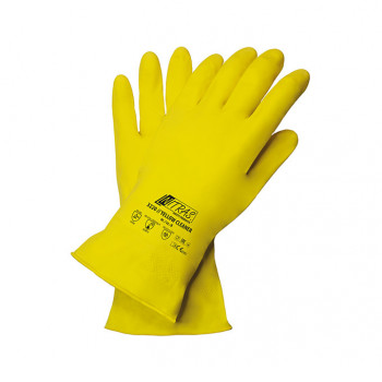 Handschuh aus Latex für Haus und Garten, gelb           