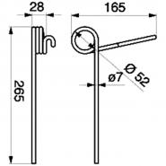 Saatstriegelzinken p. f. Hassia 033299           