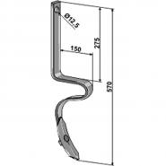 Spurlockererzinken mit Schar, 570 mm