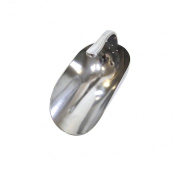 Futterschaufel Aluminium mit Innengriff, rund, 2000 g           