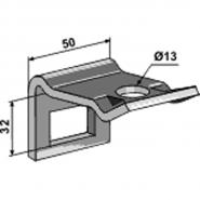 Halter für Kultureggenzinken mit Verstärkungsfeder, 32 x 10 mm           
