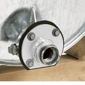 Flansch für Weidefässer, 2" AG, verzinkt Flansch für Weidefässer, 2" AG, verzinkt