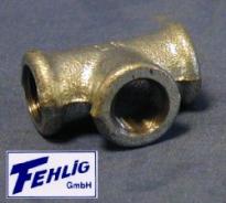 T-Stück 90 Grad, 3/8", 3 x IG, verzinkt T-Stück 90 Grad, 3/8", 3 x IG, verzinkt
