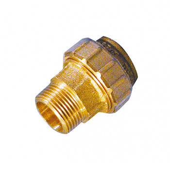 PE-Verschraubung Messing, 3/4" AG