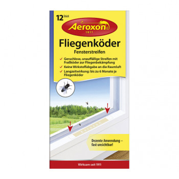 "Fliegenköder Fensterstreifen" mit Fraßköder           