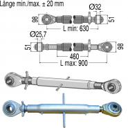 Oberlenker mechanisch, 630-900 mm, Kat. 3 + 2           